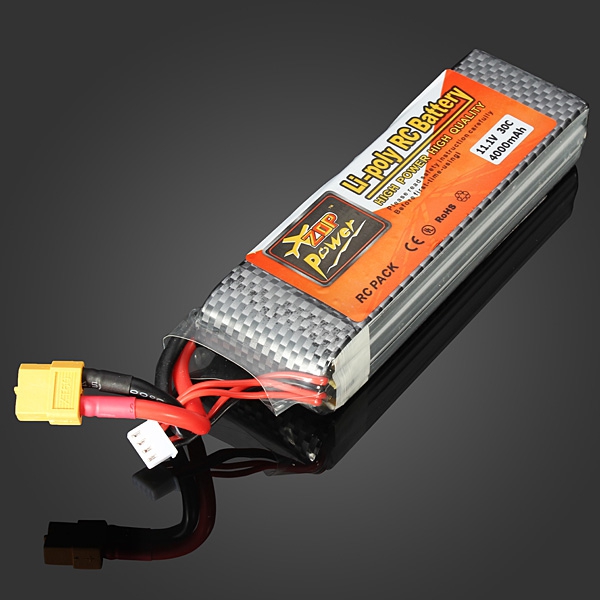 ZOP Power 11.1V 4000MAH 30C Lipo Battery XT60 Plug