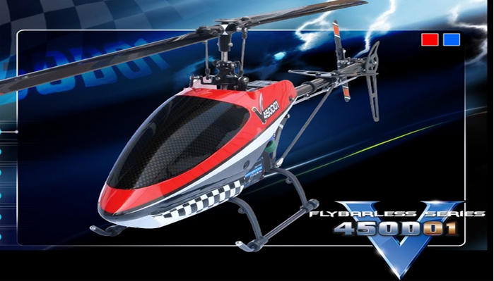 Walkera NEW V450D01 6-Axis Gyro 5.8G FPV Brushless RC Helicopter BNF