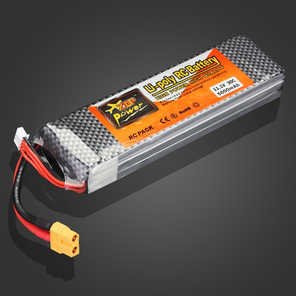 ZOP Power 11.1V 5000mAh 30C Lipo Battery XT60 Plug