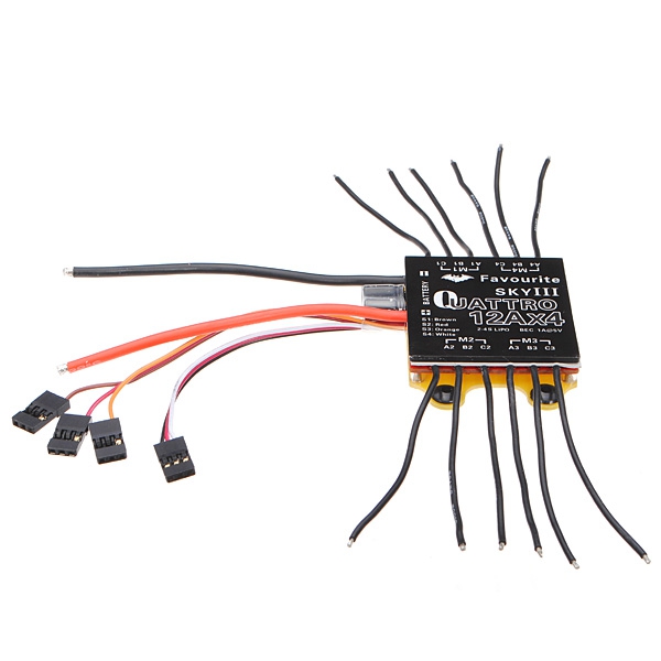 BLHeli 12A 4 In 1 Brushless ESC Speed Controller 