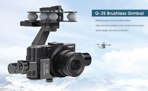 Walkera G-3S 3 Axis Brushless Gimbal For Sony RX100 II camera