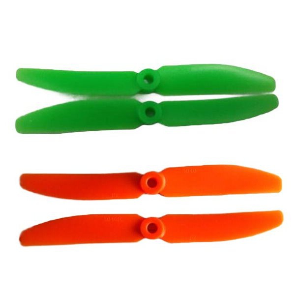 Gemfan 5x4 5040 Propellers CW/CCW For QAV250 Orange & Green