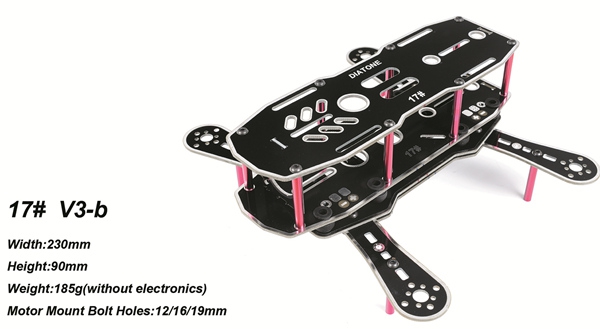 Diatone DIY FPV 17# V3-b PCB Frame Kit 230mm Damping Frame