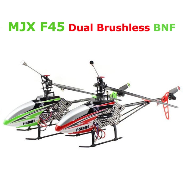 MJX F45 4CH Single Blade Dual Brushless Motor RC Helicopter BNF