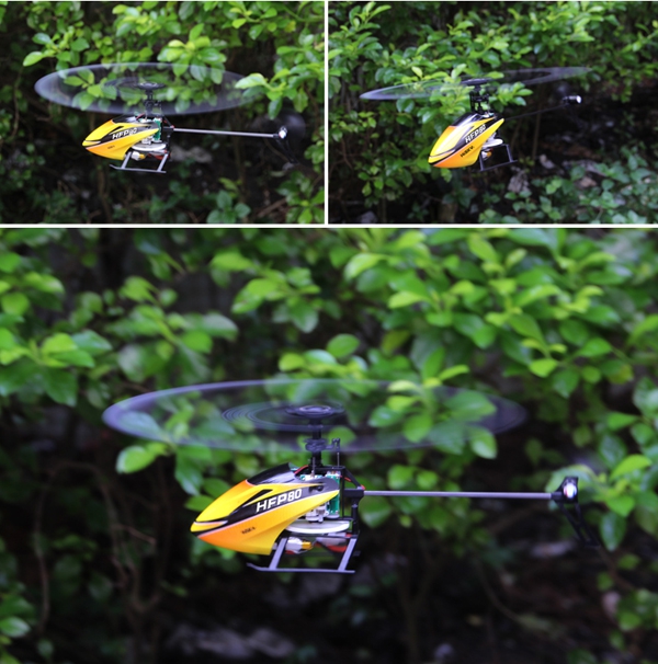 HiSKY HFP80 FBL70 4CH 3 Axis Gyro Flybarless Mini RC Helicopter BNF