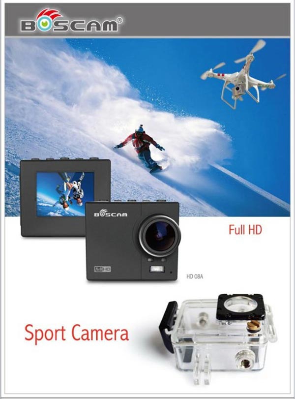 Boscam HD08A  FPV 1080p Full HD Sports Camera For RC Multicopter