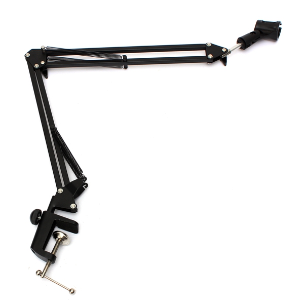 Microphone Suspension Boom Scissor Arm Stand Holder For Broadcast