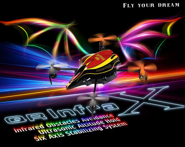 Walkera QR Infra X 6 Axis RC Remote Control Quadcopter Mini UFO BNF