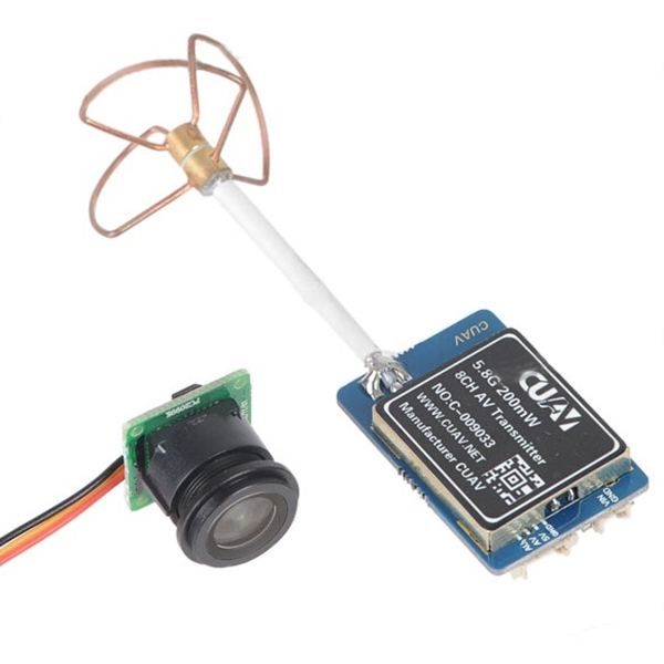 CUAV FPV 5.8G 200mW Telemetry AV Transmitter With 600TVL PAL Camera