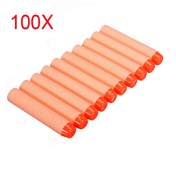 100X Round Head Nerf N-Strike Schaumstoff Patronen Blaster Soft