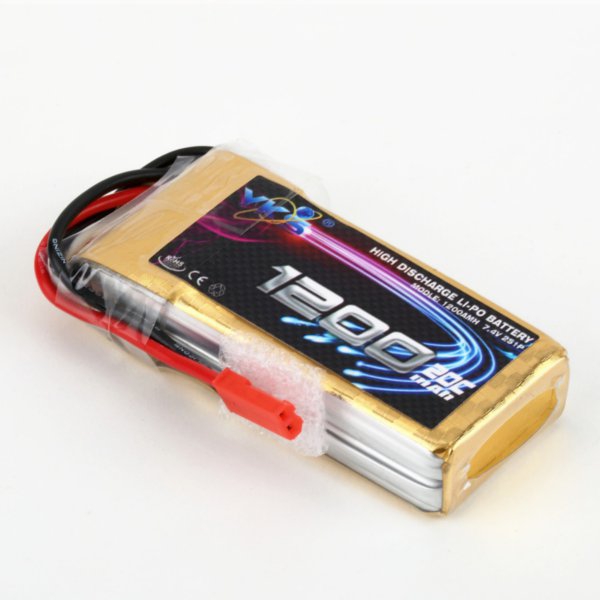 YKS BW137 7.4V 1200MAH 20C 2S JST Plug Li-Po Battery For RC Model 