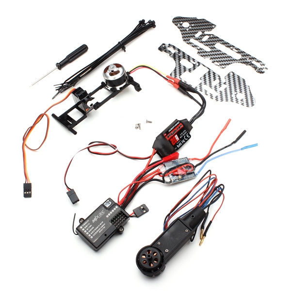 MJX F45 RC Helicopter Parts Dual Brushless Motor with Reverse Servo 