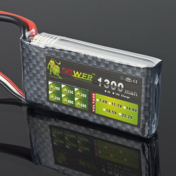 Lion Power 7.4V 1300mAh 25C LiPo Battery BT684