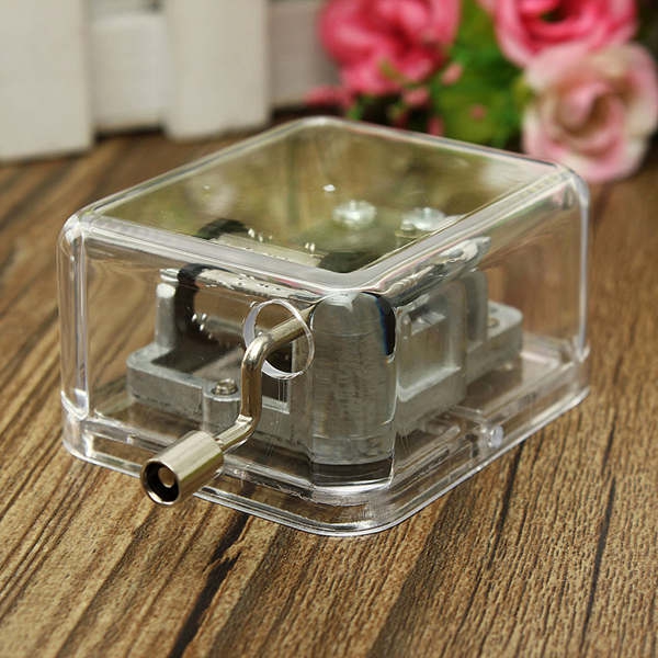 Mini Acrylic Music Box of Fur Elise / Castle in the Sky / Canon