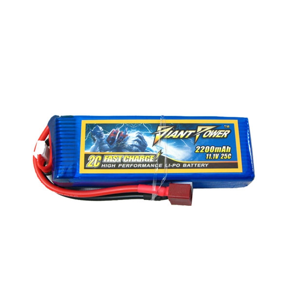 Giant Power 2200mAh 11.1V 3S 25C Li-po Battery