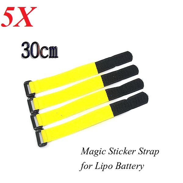 5X Nylon Magic Sticker Strap 2cm*30cm for Lipo Battery