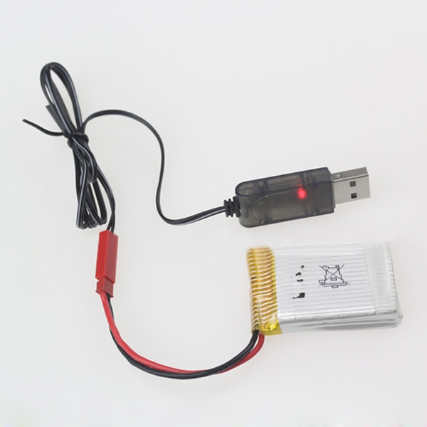 3.7V 1S Lipo Battery USB charger JST plug 500ma output