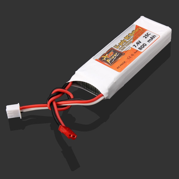 ZOP Power 7.4V 800MAH 25C Lipo Battery JST Plug