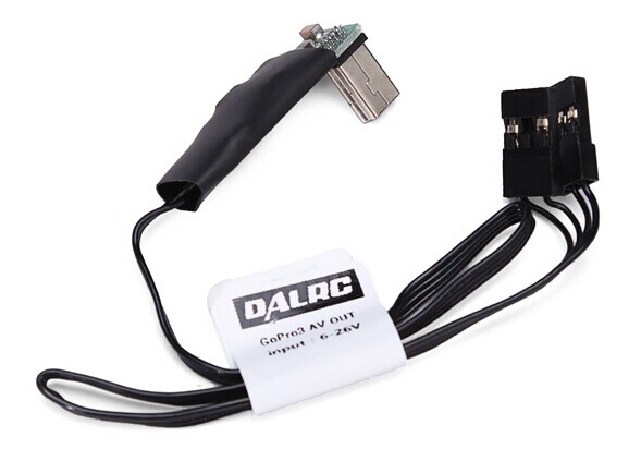 DAL G3 Gopro 3+ USB AV Video Realtime Gopro AV Cable 6-26V Output