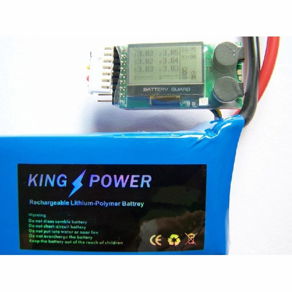 King Power BG-8S Lipo Battery Guard Voltmeter With Warning