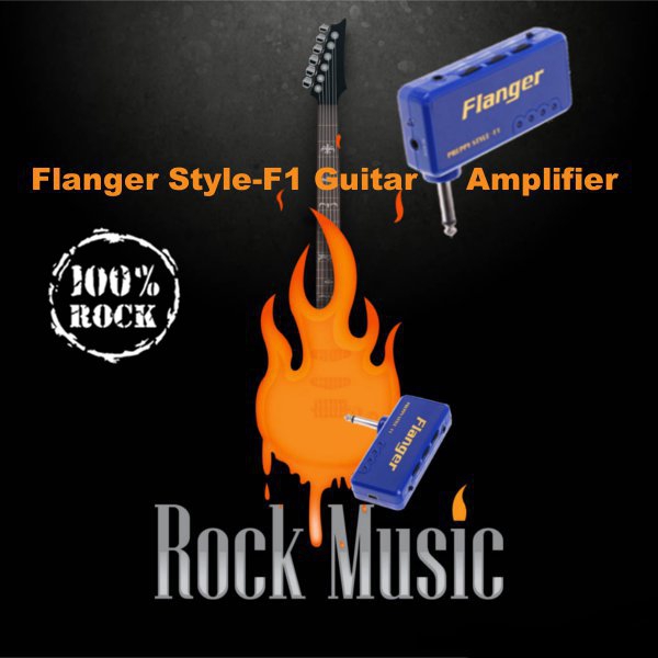 Flanger Style-F1 Miniature Portable Headphone Guitar AMP Amplifier