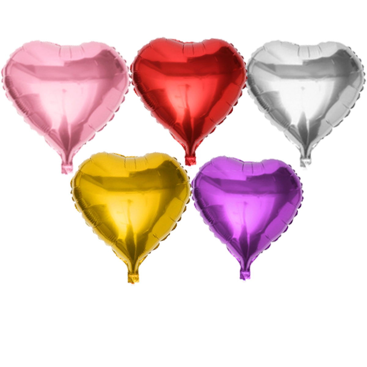 10x 45cm Heart Foil Helium Balloons Valentines Wedding Engagement Decorations
