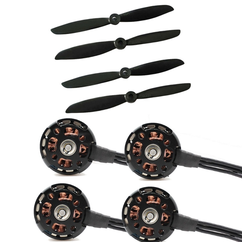 EMAX Cooling New MT2208 II 1500KV 2000KV CW CCW Motor 4 PCS with 2 Pair 6045 Propeller Combo