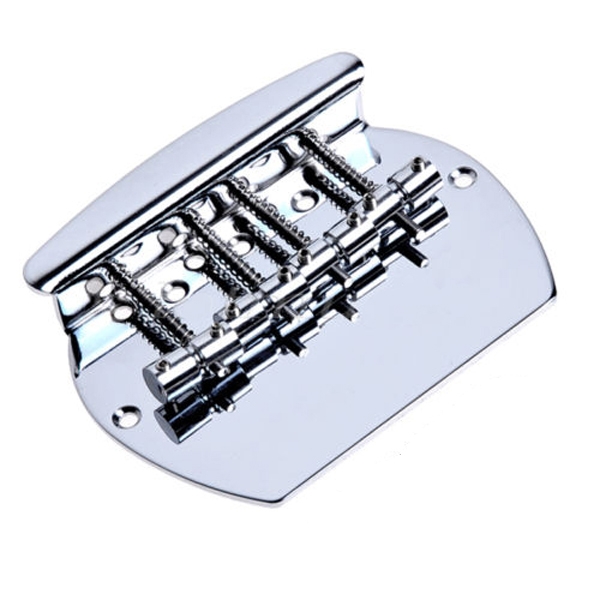 BASS 4 Strings Tailpiece Bass Alloy Guitar Bridge Arc Edge Tailpiece