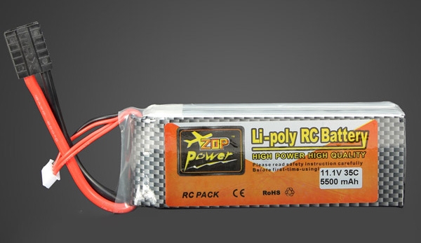 ZOP Power 11.1V 5500mAh 35C Lipo Battery TRX Plug