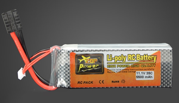 ZOP Power 11.1V 5500mAh 35C Lipo Battery TRX Plug