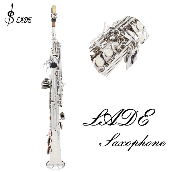 LADE Saxophone Bb Soprano Sax with Case and Accessories