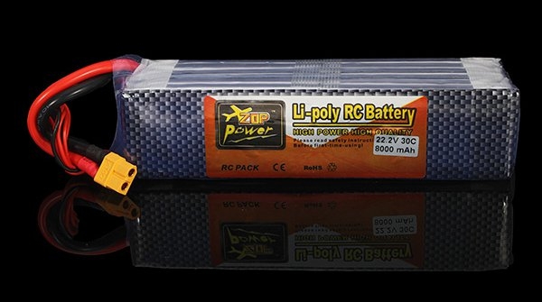 ZOP Power 22.2V 8000MAH 30C Lipo Battery XT60 Plug 