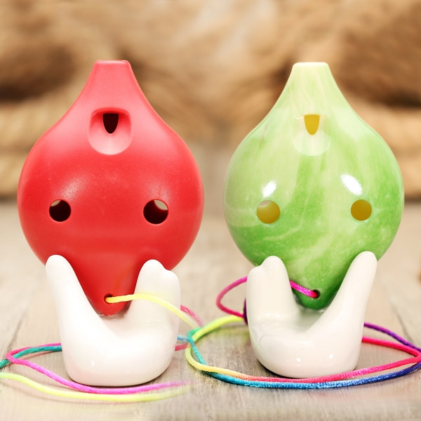 6 Holes Alto C Tone Resin Ocarina Musical Instrument