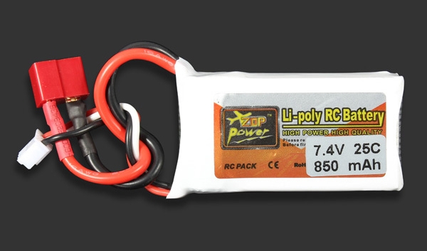 ZOP Power 7.4V 850MAH 25C Lipo Battery T Plug