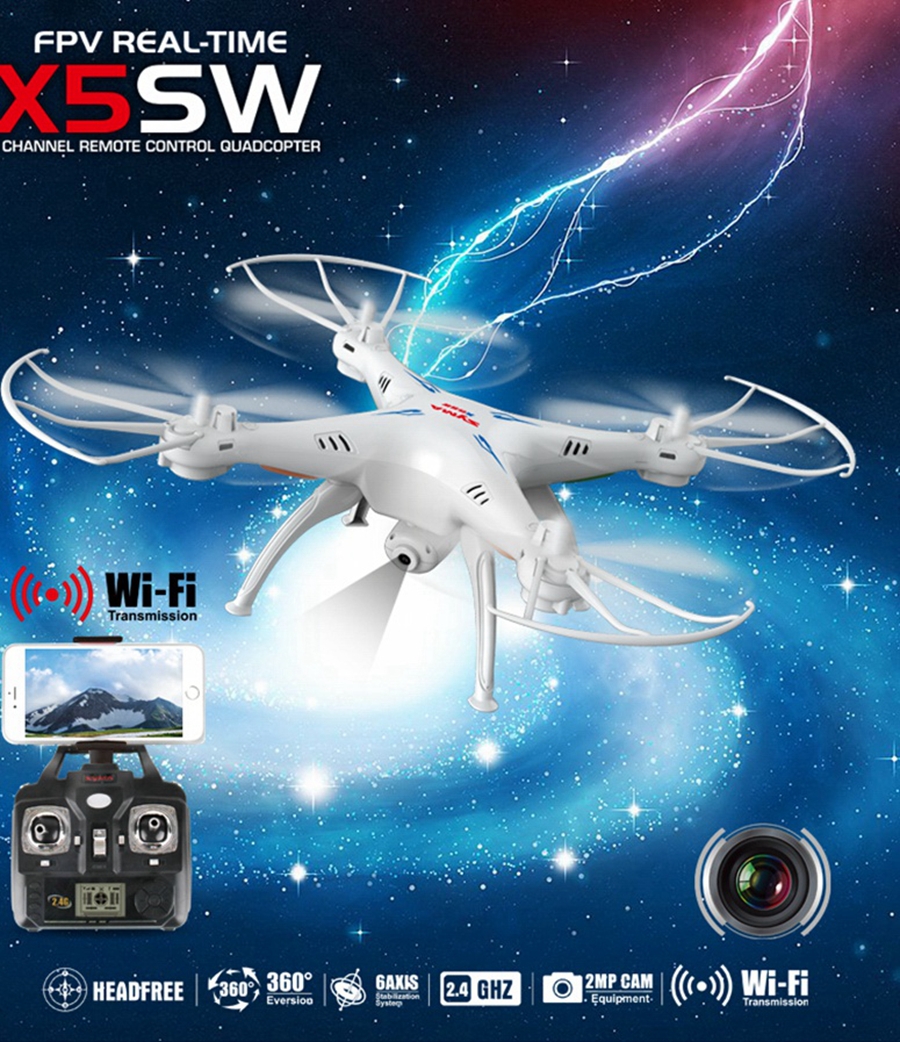 Syma X5SW-1 Explorers 2 Wifi FPV 2.4G RC Quadcopter 2.0MP Camera RTF 