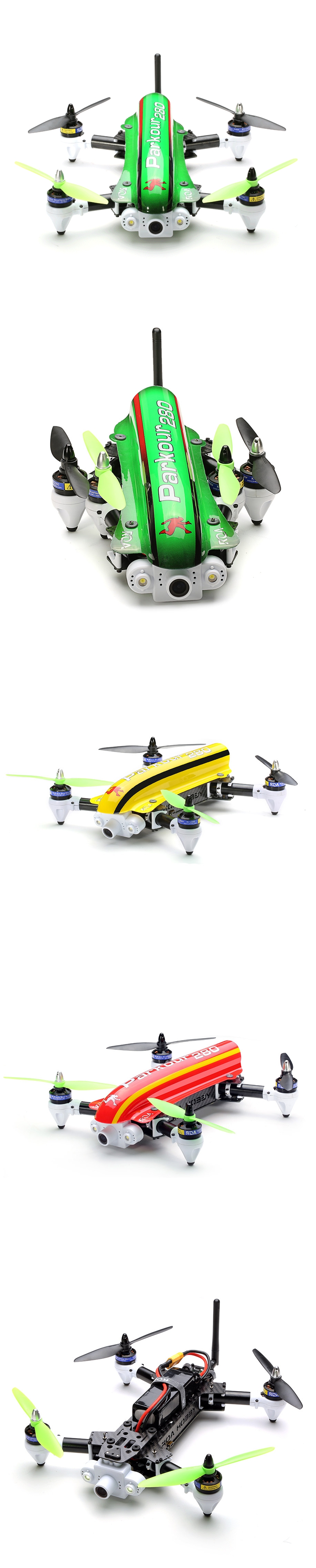 ROA Parkour 280 Racer With CCD SONY 700TVL Camera CC3D 5.8G 200MW 32CH FPV Image Transmission ARF