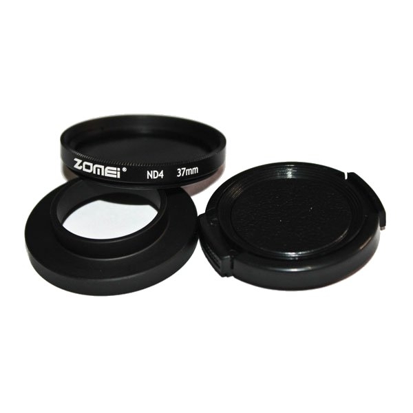 ZOMEi Filter adapter + ND4 Filter + Lens Cap For GOPRO HERO 3 3+