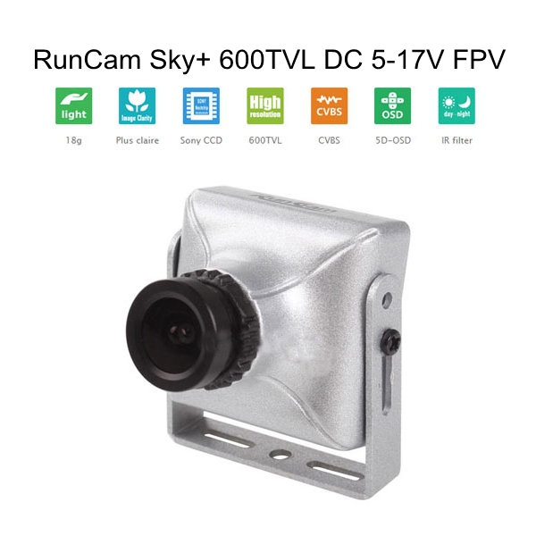 RunCam Magnesium Alloy Housing SkyPlus/PZ0420M 600TVL 18g Wide Voltage PAL Mini FPV Camera For QAV250