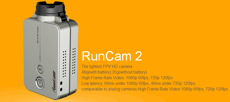 RunCam 2 RunCam2  HD 1080P 120 Degree Wide Angle WiFi FPV Camera 