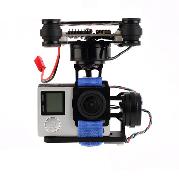 FPV 3 Axis CNC Metal Brushless Gimbal With Controller For DJI Phantom GoPro 3 4 Only 180g
