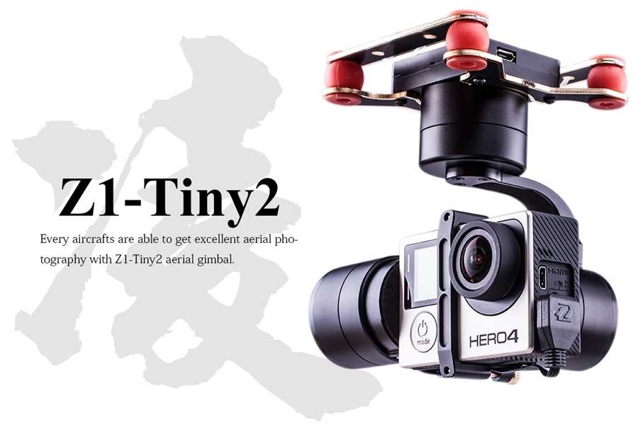 Zhiyun ZI-Tiny2 Tiny2 3 Axis Brushless Gimbal Stabilizer For GoPro Xiaomi Yi SJ4000 