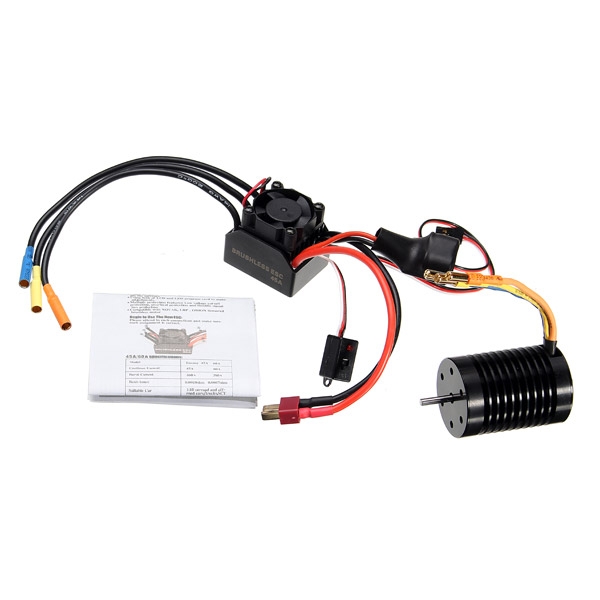 1/10 Scale F540 Slot Brushless Motor 3930KV + 45A Waterproof BEAST Series ESC