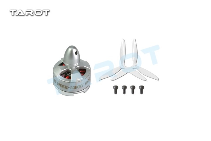 Tarot MT1806 II 2280KV Self-locking CW/CCW Motor With A Pair 3-Leaf 5045 CW/CCW Propeller