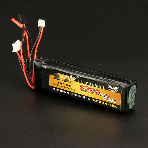 YW 11.1V 2200MAH 8C Lipo Battery for WFLY JR Walkera FS Transmitter