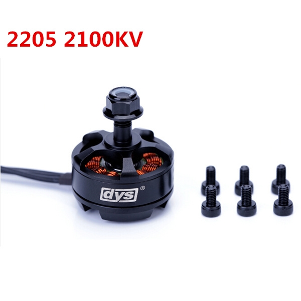 4 X DYS MR2205 2100KV Brushless Motor with M5 Screw Nut for Multicopters