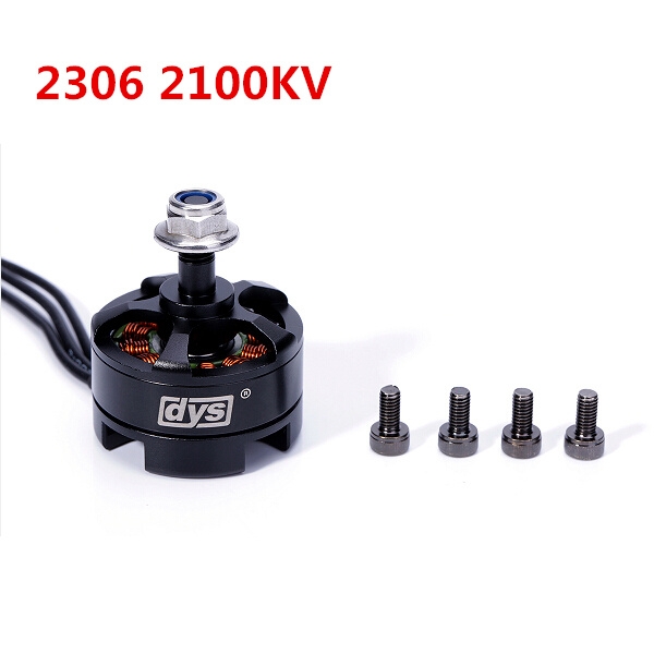 4 X DYS MR2306 2100KV Brushless Motor with M5 Screw Nut for Multicopters