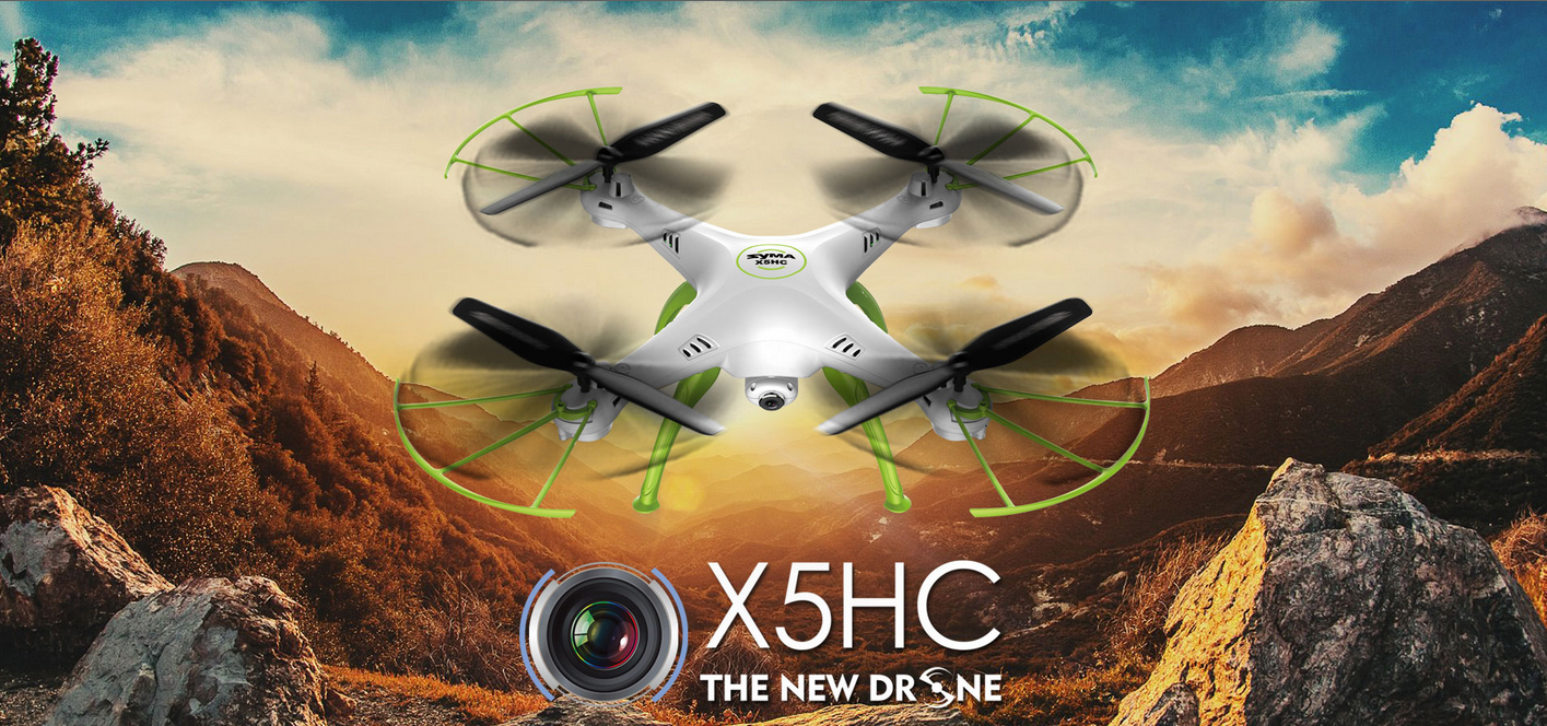 Syma X5HC With 2MP HD Camera 2.4G 4CH 6Axis Headless Mode RC Quadcopter RTF