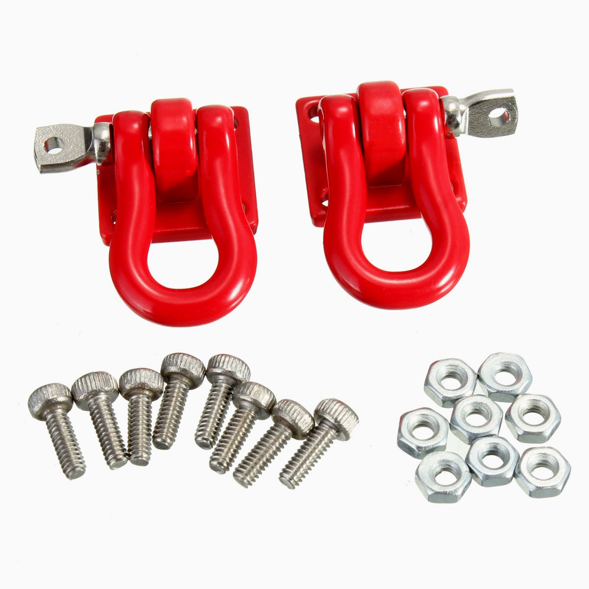 1 Pair Trailer Hook 1:10 Scale Accessory For RC Crawler SCX-10 Truck 