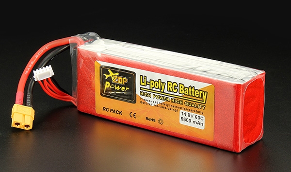 ZOP Power 14.8V 5500mAh 4S 60C Lipo Battery XT60 Plug