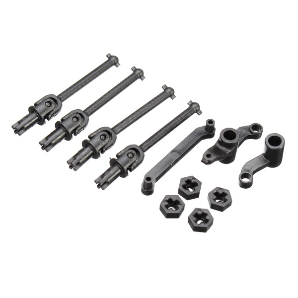 HBX 1/18 18856 Off-road Sandrail Buggy Drive Shafts+ Steering Assembly+Wheel Hex. 18010